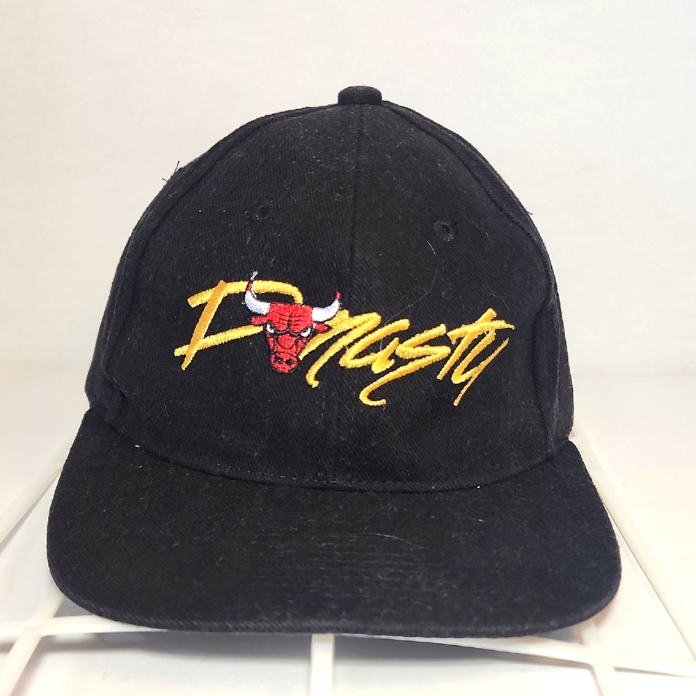 Chicago Bulls Dynasty Hat Black Snapback MGD Miller Genuine Draft Kick10 Cap Lid